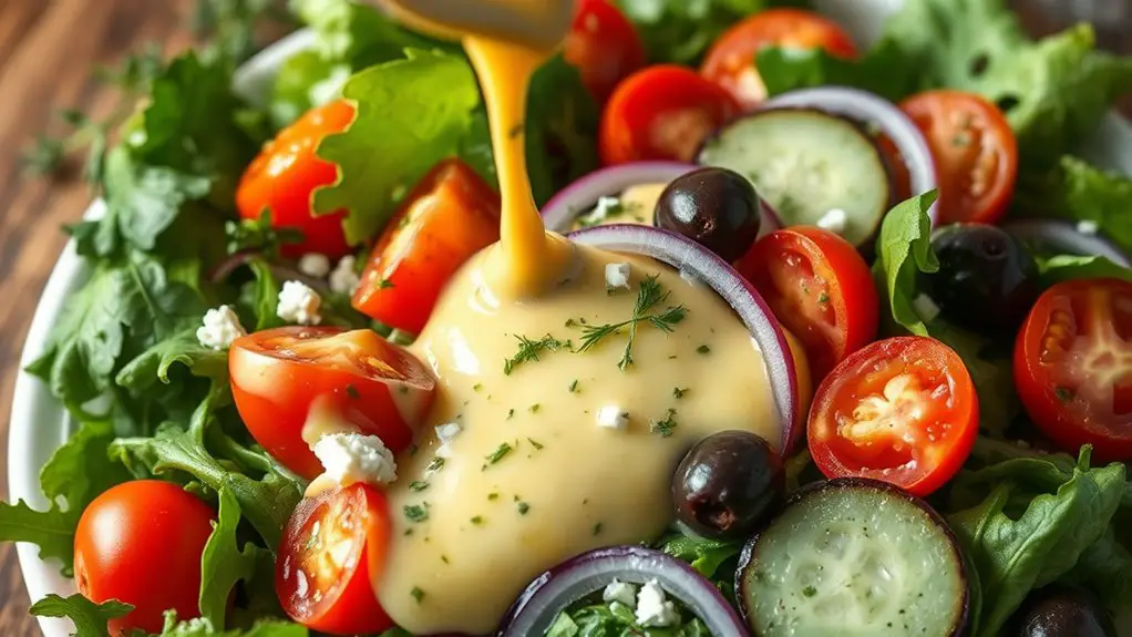 feta infused herb dressing