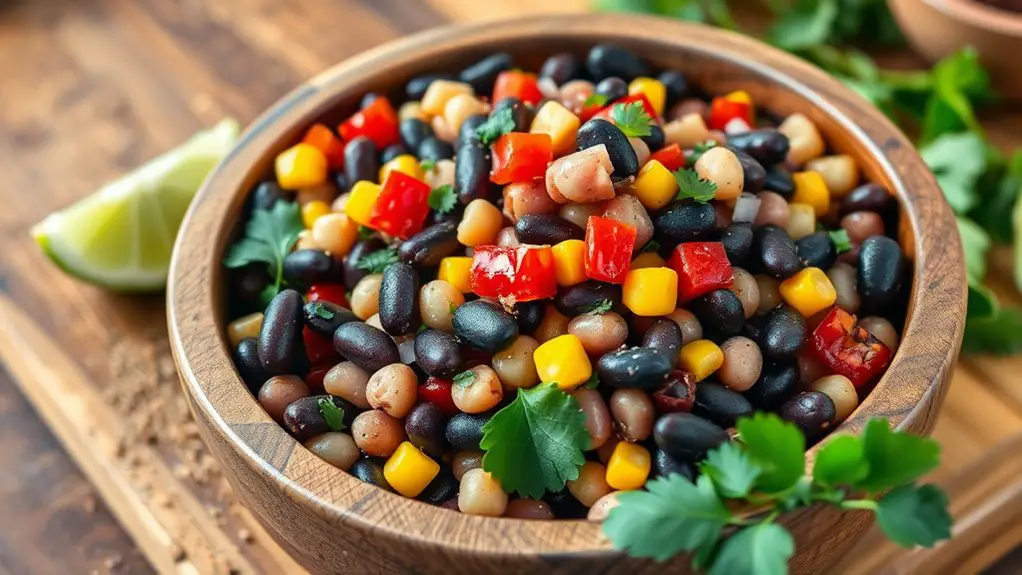 flavorful three bean salad