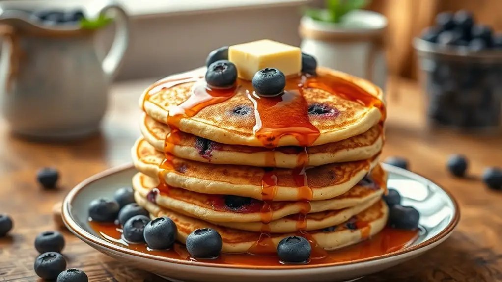 fluffy blueberry pancake recipe