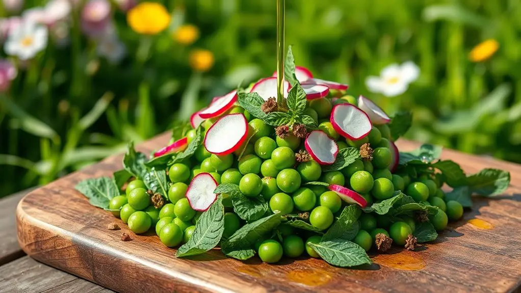 fresh pea and mint salad