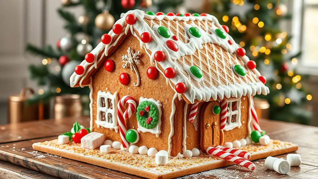 gluten free holiday gingerbread creation