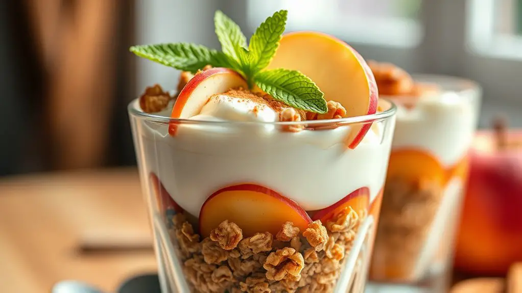 granola apple cinnamon parfait