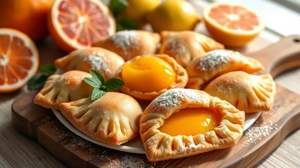 grapefruit filled pastry treats