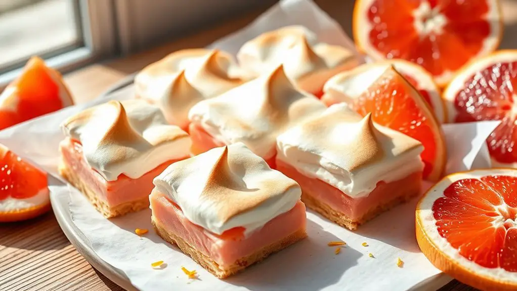 grapefruit flavored dessert bars