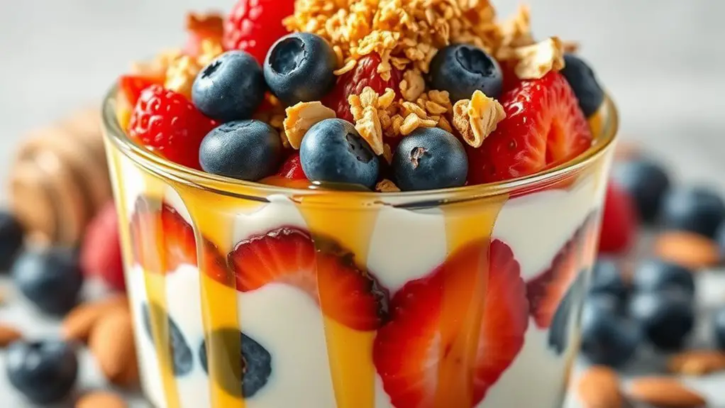 greek yogurt granola parfait