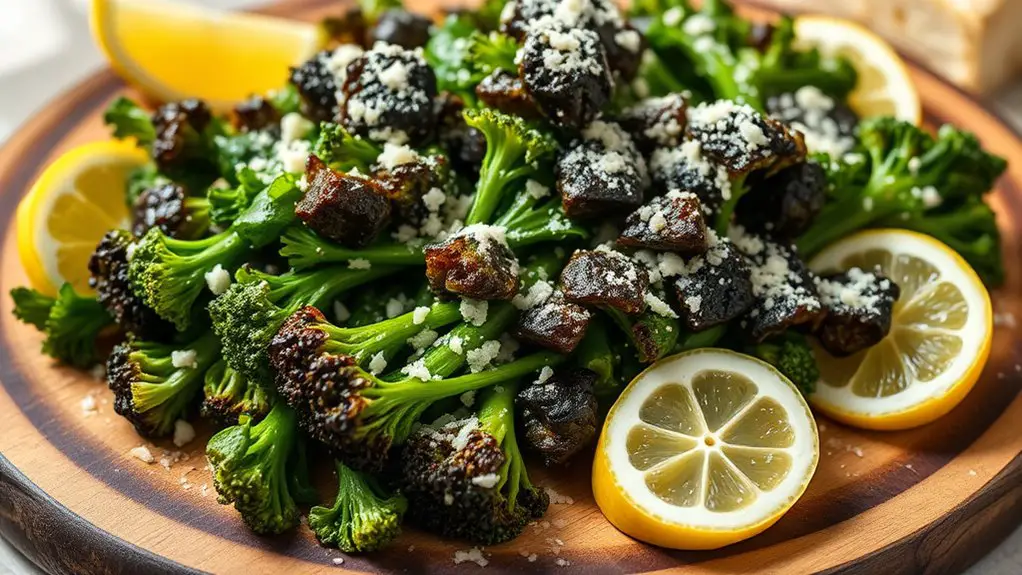 grilled broccoli rabe dish