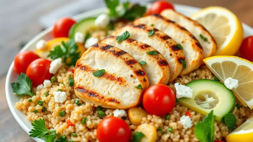 grilled chicken quinoa salad