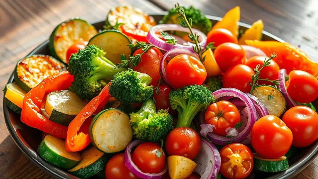 healthy air fried vegetable mix