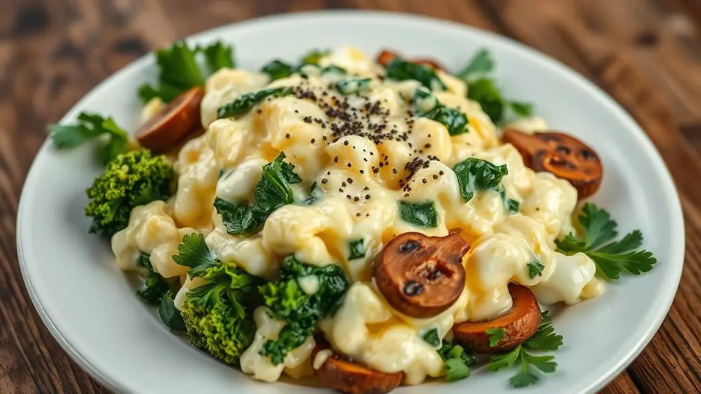 healthy vegetable egg scramble