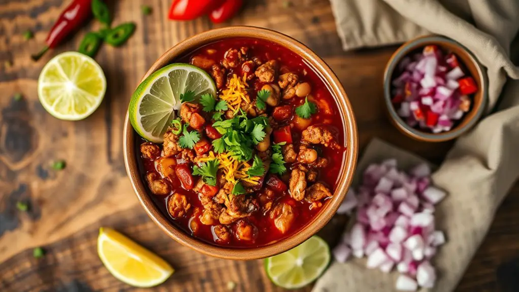 hearty and flavorful chili