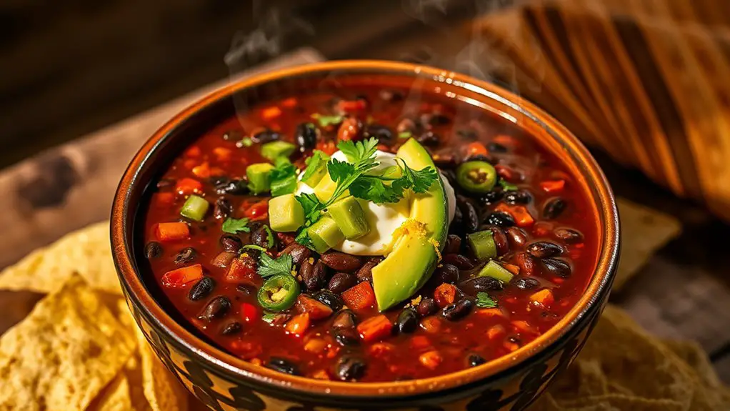 hearty flavorful spicy chili