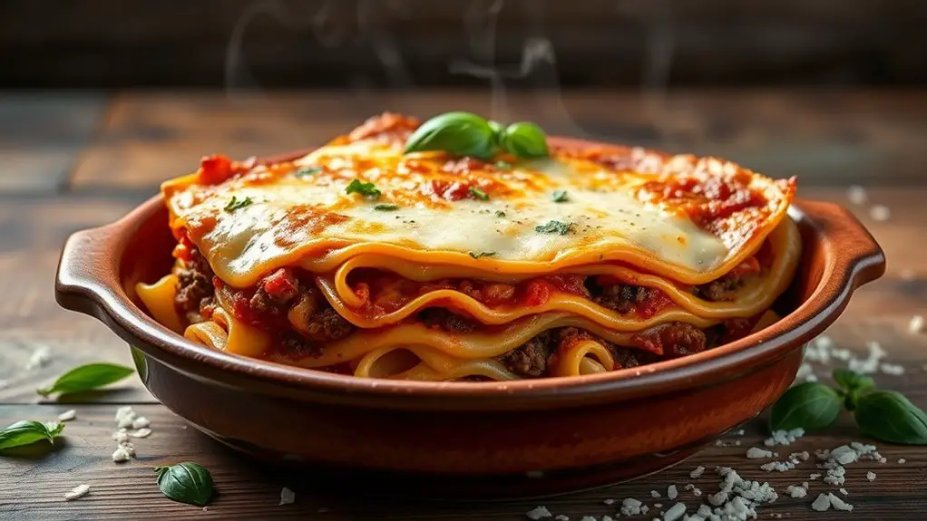 hearty layered pasta dish