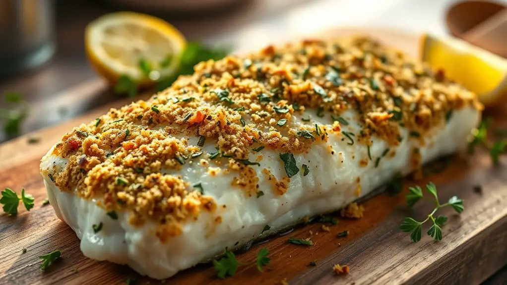 herb crusted halibut recipe