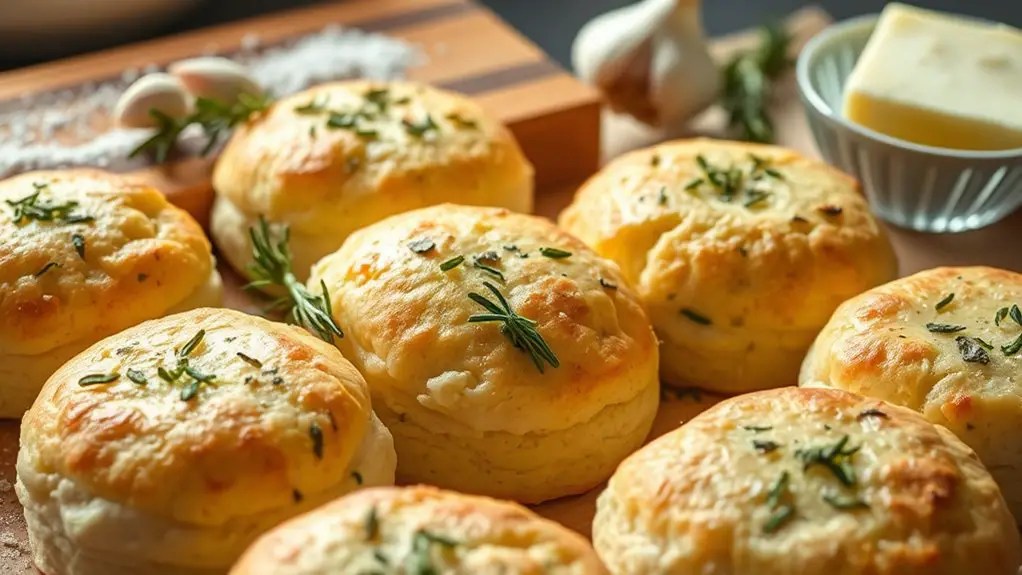 herb infused garlic biscuits recipe