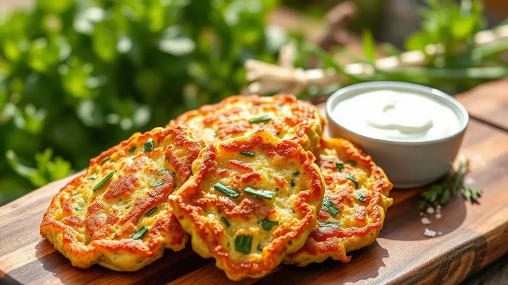 herb infused zucchini fritters recipe