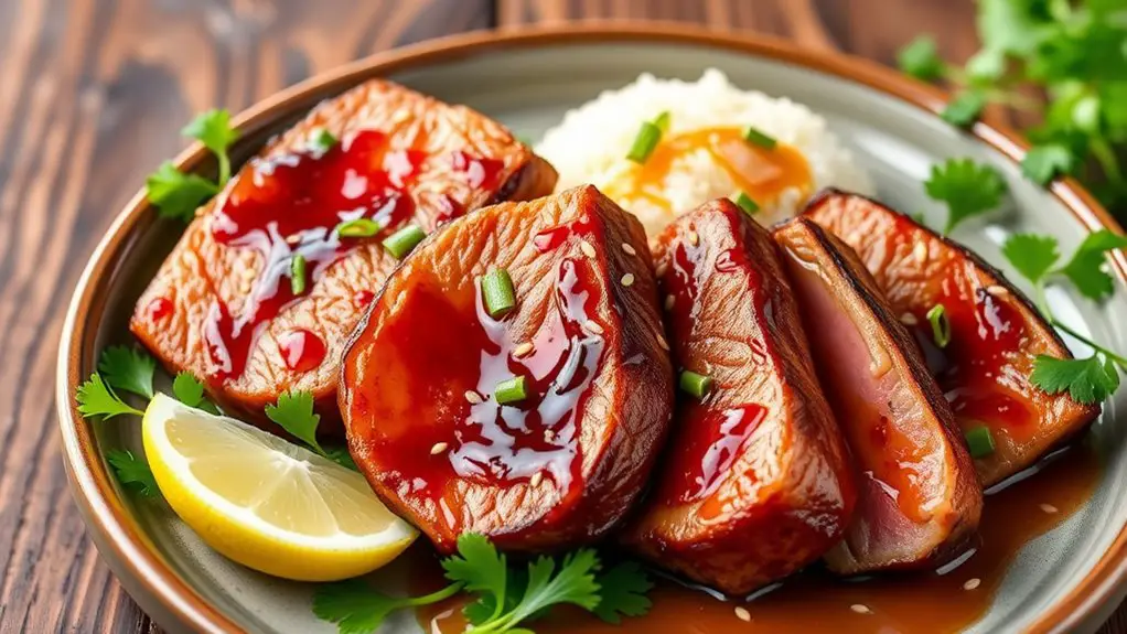 honey soy glazed tuna