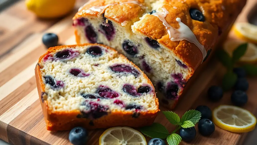 lemon blueberry flavored bread