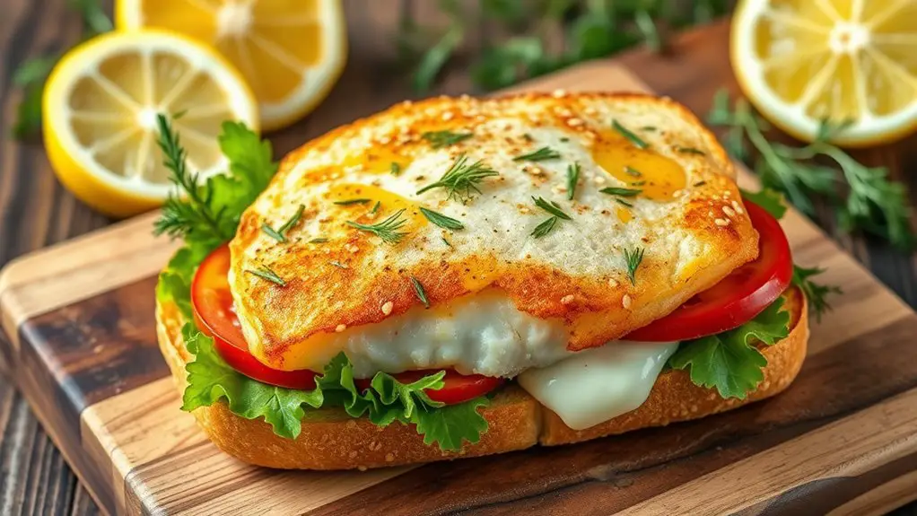 lemon dill cod sandwich recipe