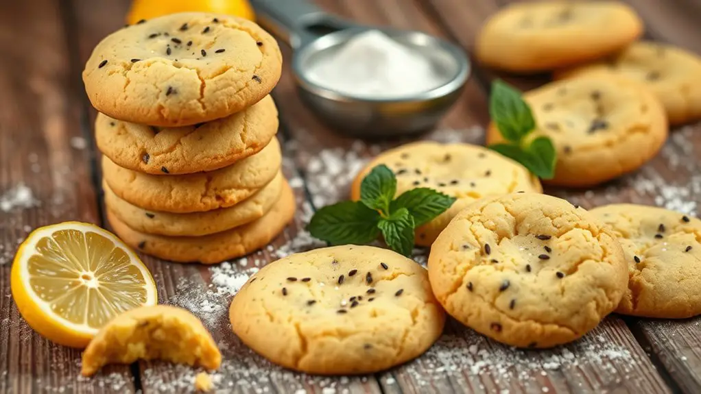 lemon flavored poppy seed cookies