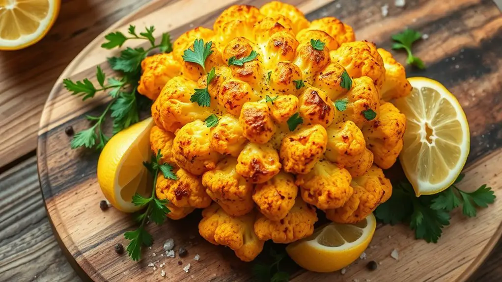 lemon herb cauliflower dish