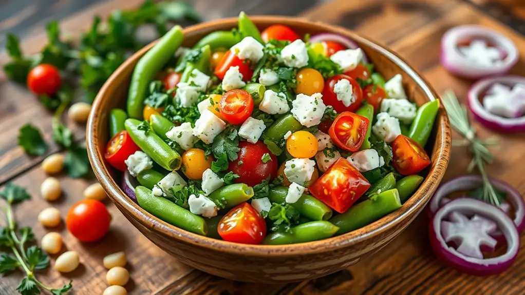 lima bean feta salad