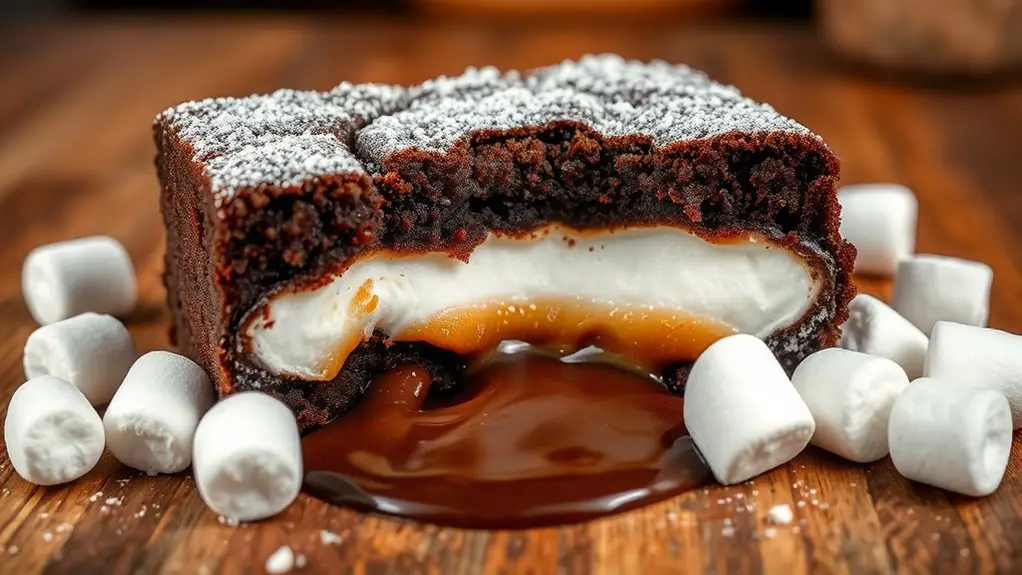 marshmallow filled chocolate brownies