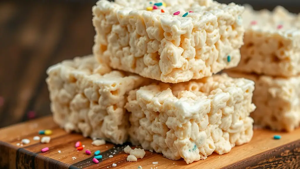 marshmallow filled rice krispie treats