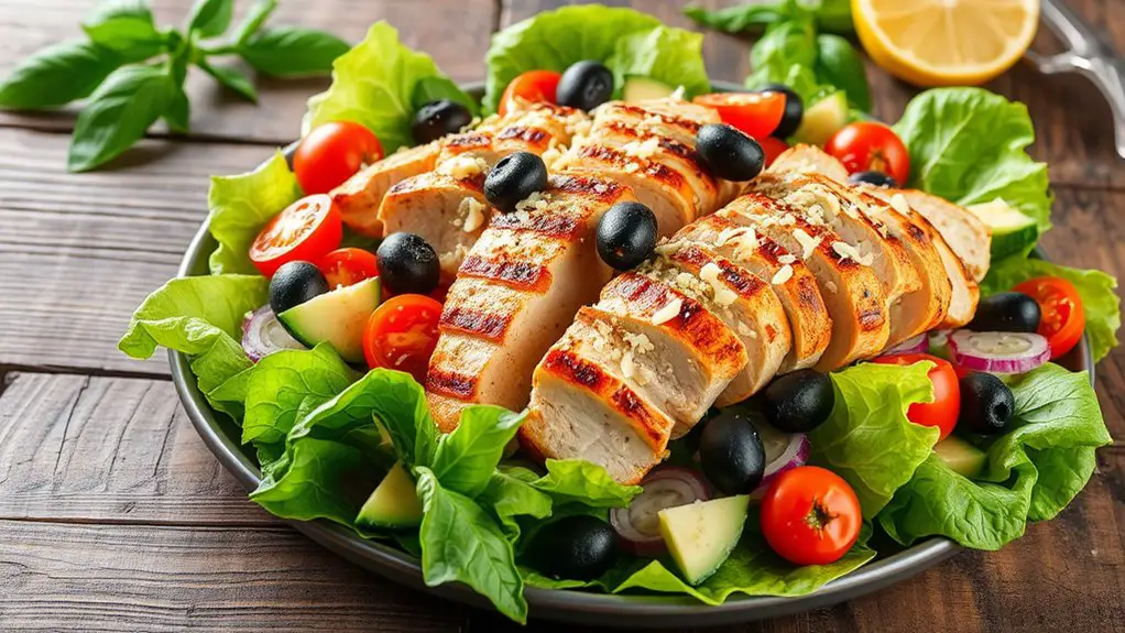 mediterranean inspired chicken salad