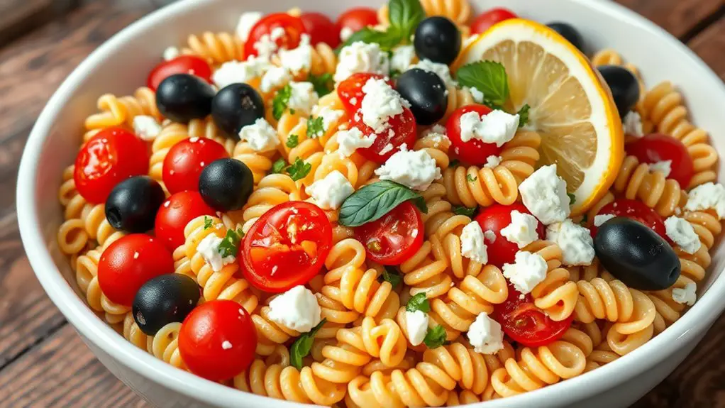 mediterranean inspired pasta dish