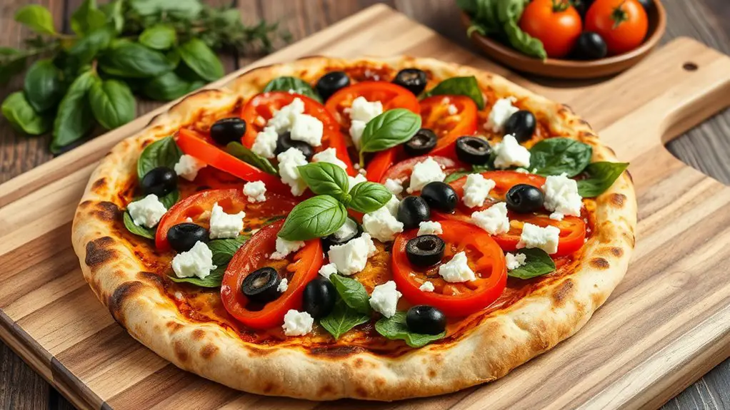 mediterranean veggie pizza recipe