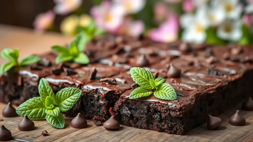 minty chocolate dessert bars