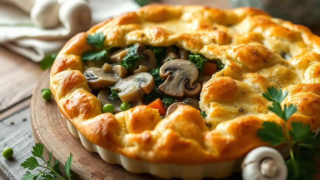 mushroom spinach shepherd s pie