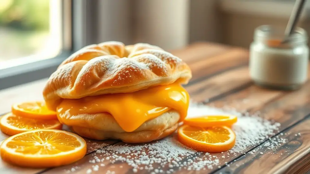 orange cream cheese pastry