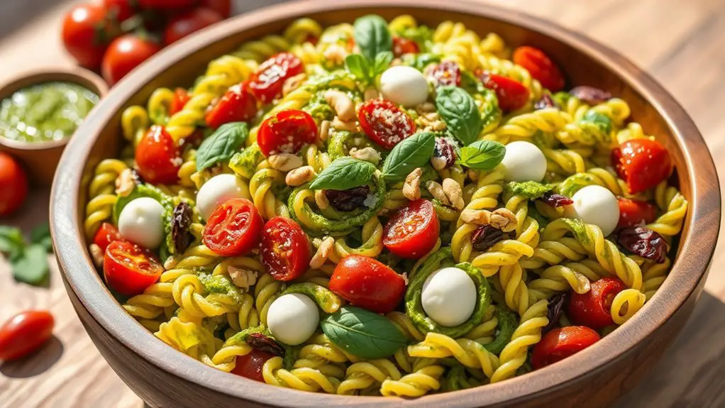 pasta salad with pesto