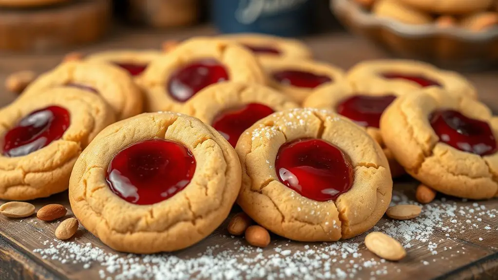 peanut butter jelly cookies