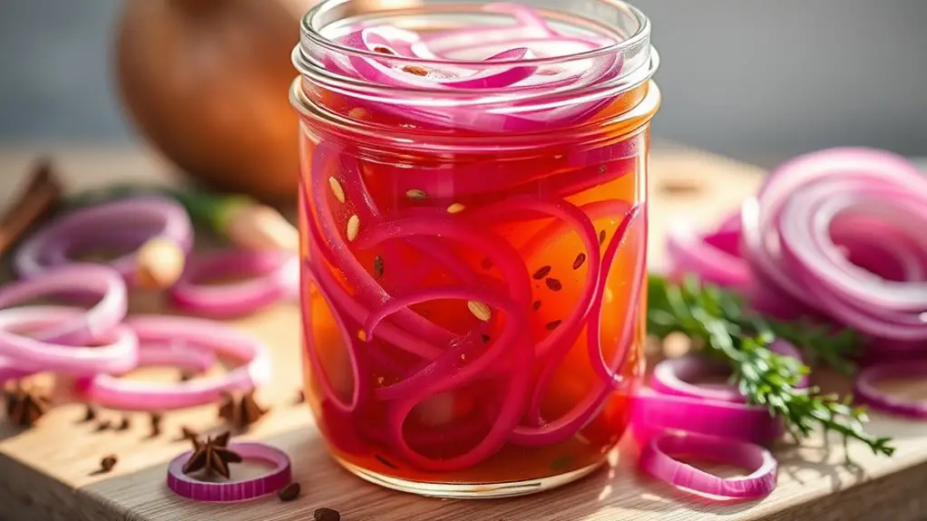 pickled onions with sweetness