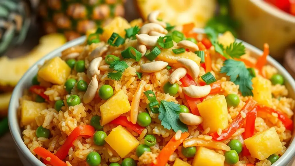 pineapple flavored fried rice