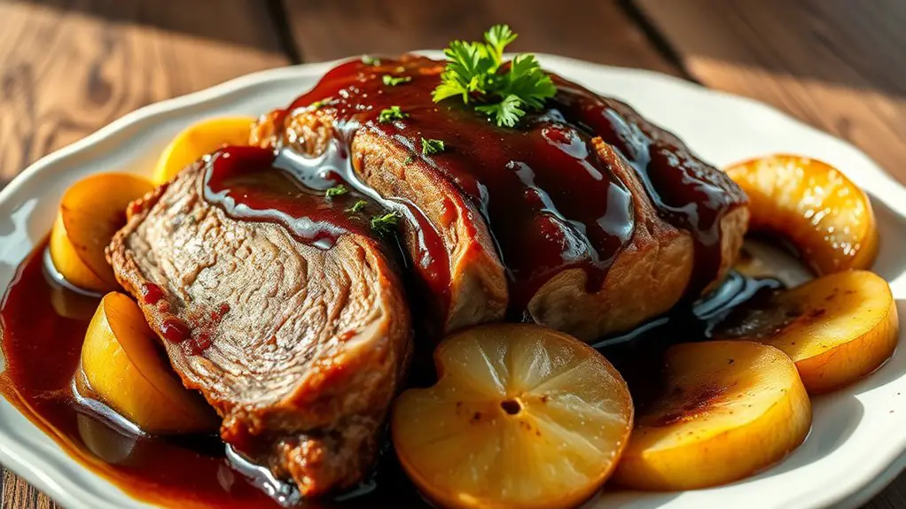 pork roast with apples