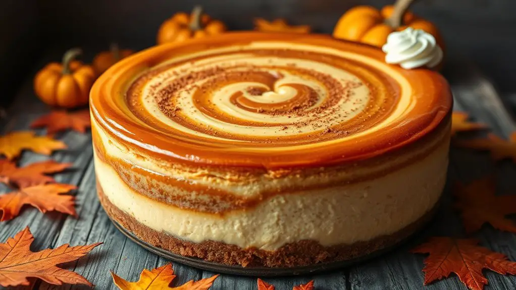 pumpkin spice cheesecake delight