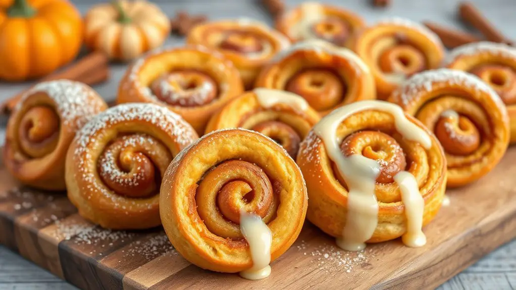 pumpkin spice cinnamon rolls