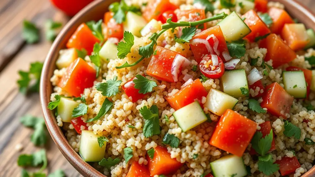 quinoa salad with herbs