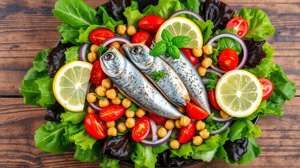 sardine salad with mediterranean flavors