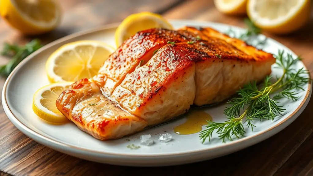 savory citrus infused salmon dish