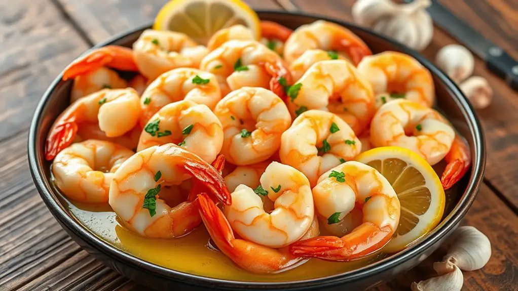 savory garlic shrimp dish