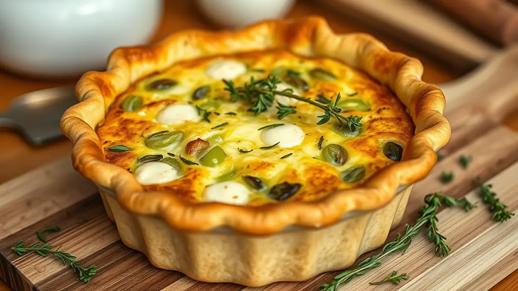 savory leek goat cheese quiche