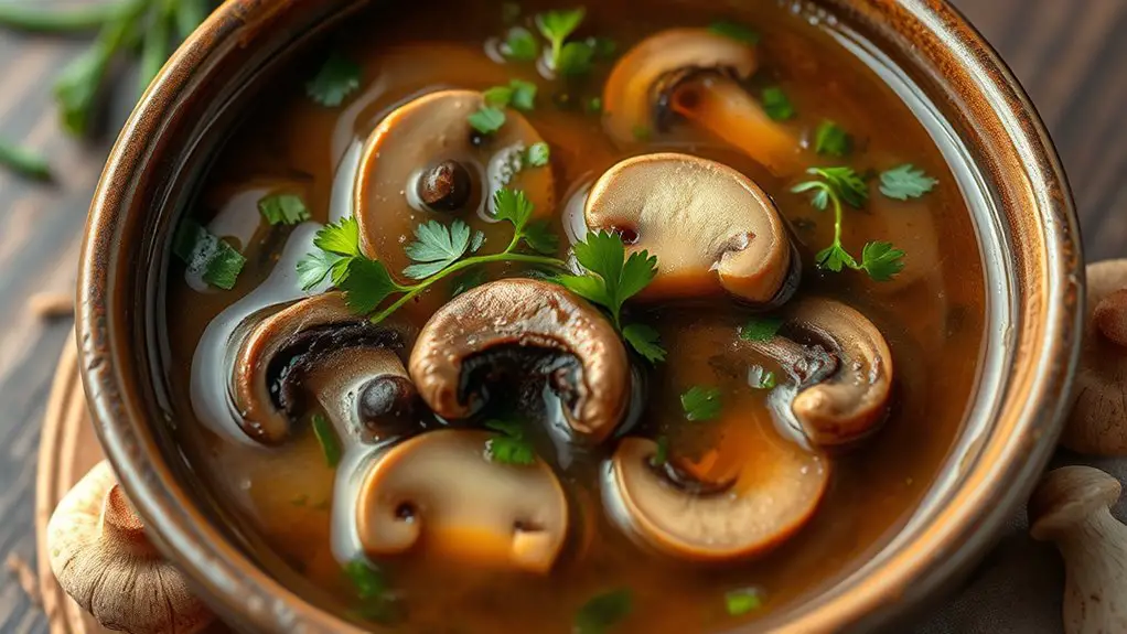 savory mushroom herb infusion