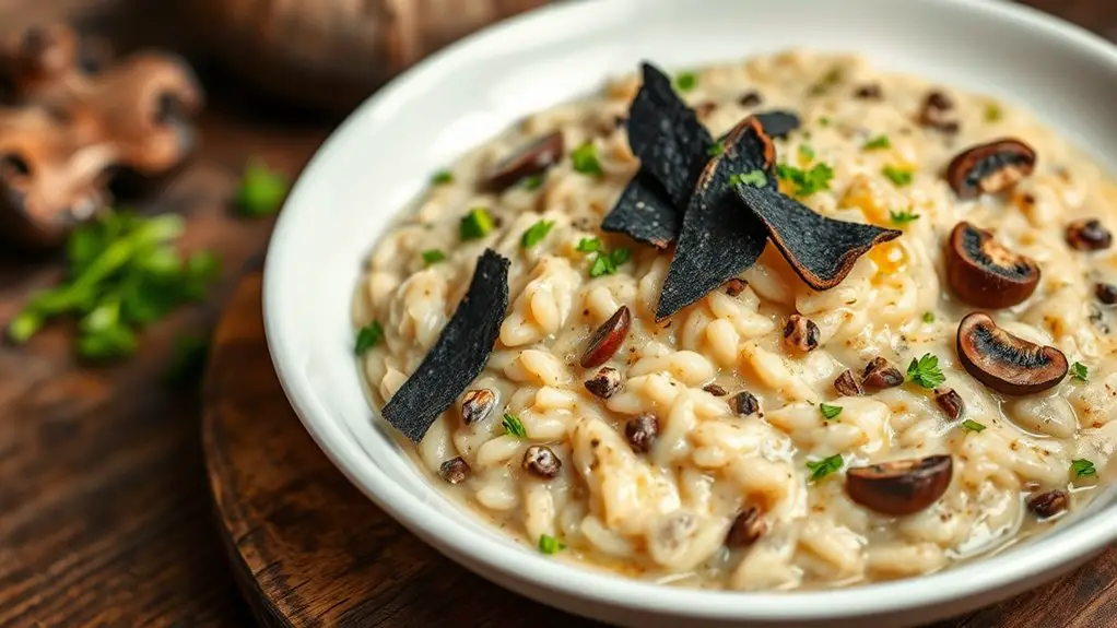 savory mushroom truffle dish