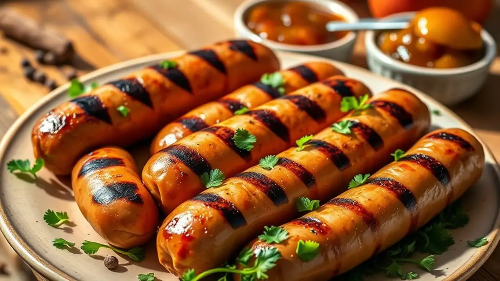 savory smoked sausage links