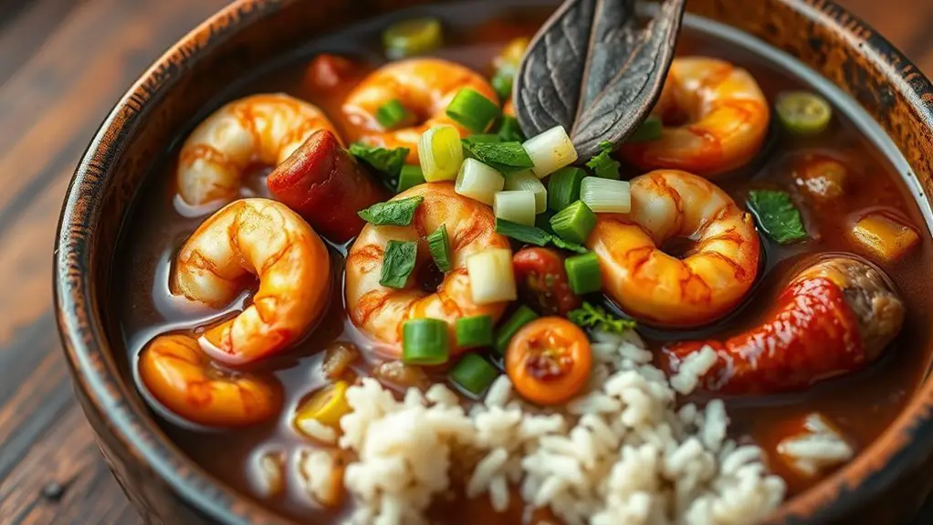 savory spicy seafood stew