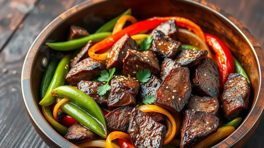 savory steak stir fry recipe